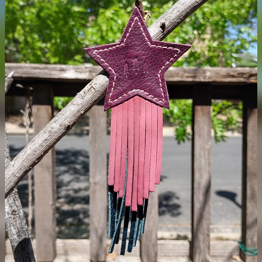 !!RARE!!  BNNU Portland Leather Texas Star Tassel